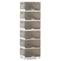 3/4/5/6-Cube Stackable Storage Bins with Detachable Wheels