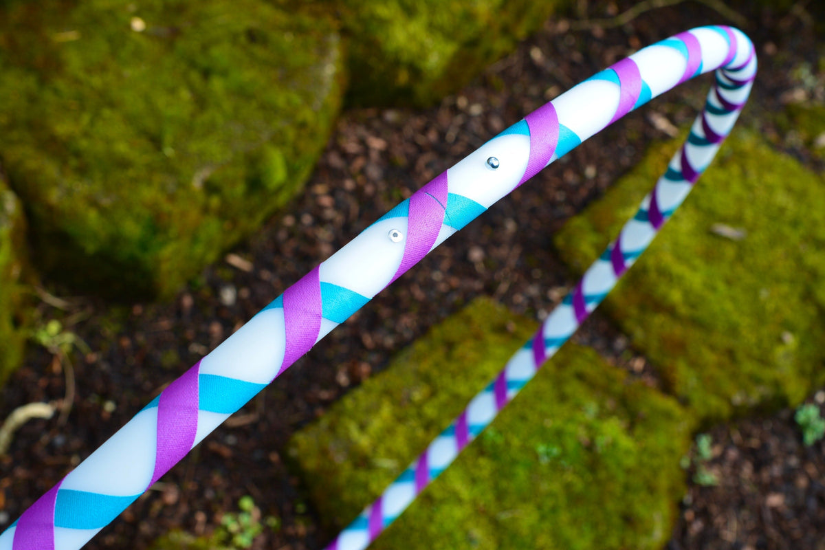 HDPE & Polypro Beginner Hula Hoops with Colored Gaffer Tape - Best Seller