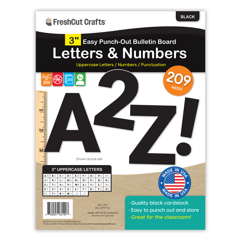 Bulletin Board Letters – 3 inch
