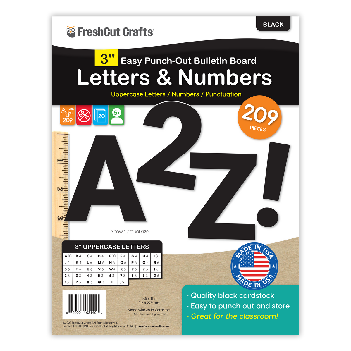Bulletin Board Letters – 3 inch