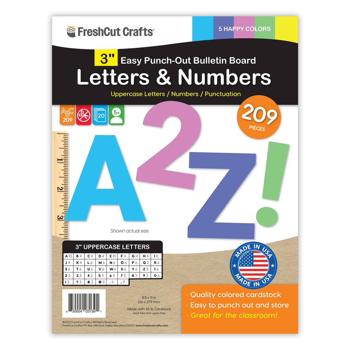 Bulletin Board Letters – 3 inch