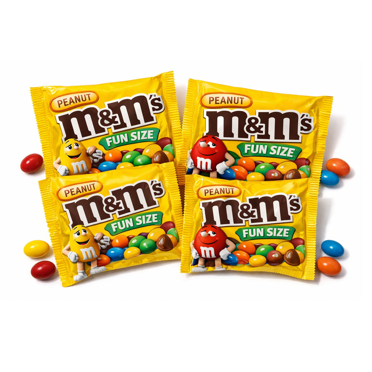 M&M's Peanut Milk Chocolate Candy – Fun Size Packs – Bulk Value Bag