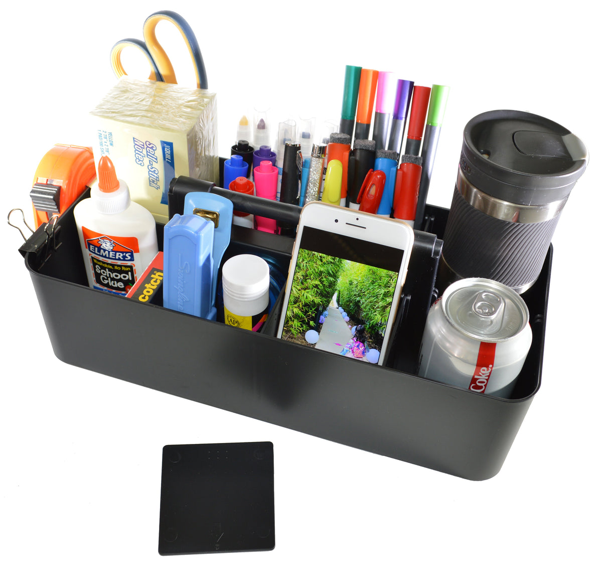 Enjoy Organizer - 6 PACK Portable Caddy Stackable Divided Organizer with Handle 8 Compartment - Made In USA