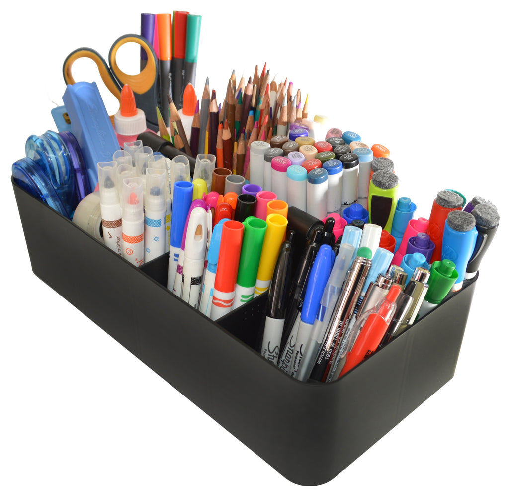 Enjoy Organizer - 6 PACK Portable Caddy Stackable Divided Organizer with Handle 8 Compartment - Made In USA