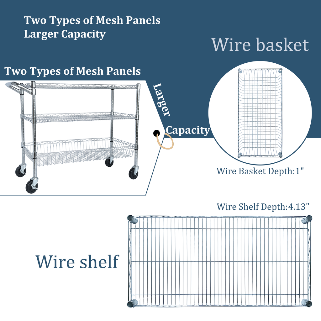 Heavy Duty Rolling Utility Cart