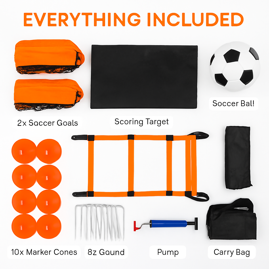 Kids Soccer Goals Set for Backyard Practice Portable