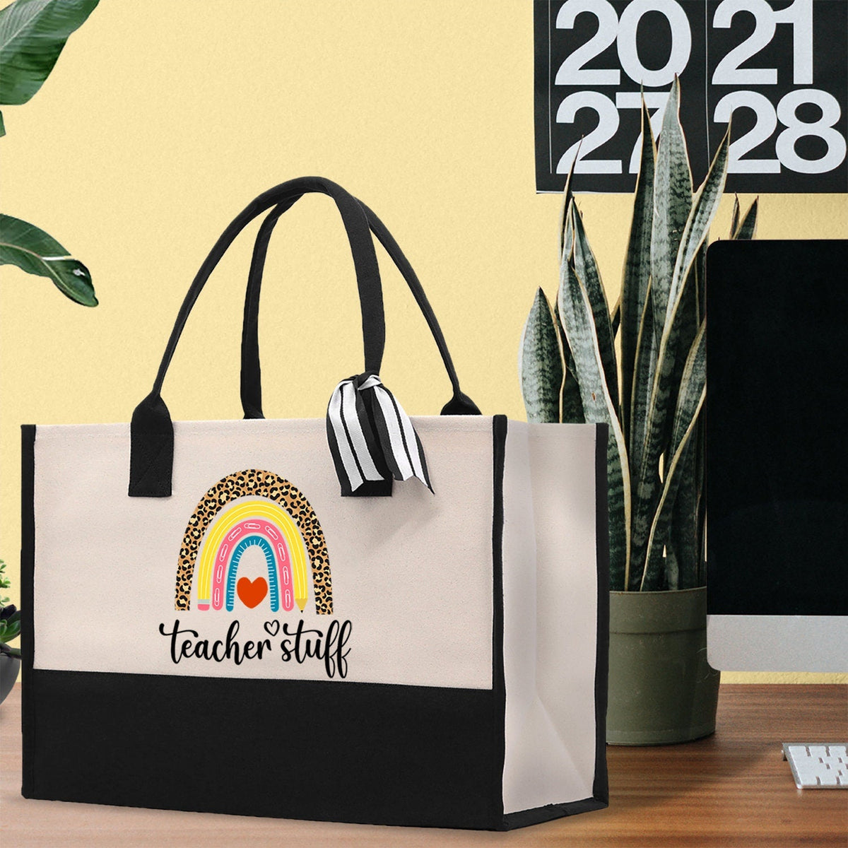 Teacher Stuff Tote Bag Teacher Bag Teacher Gift Teacher Retirement Gift Best Teacher Gifts Teacher Appreciation Gift Teacher Strong Tote Bag