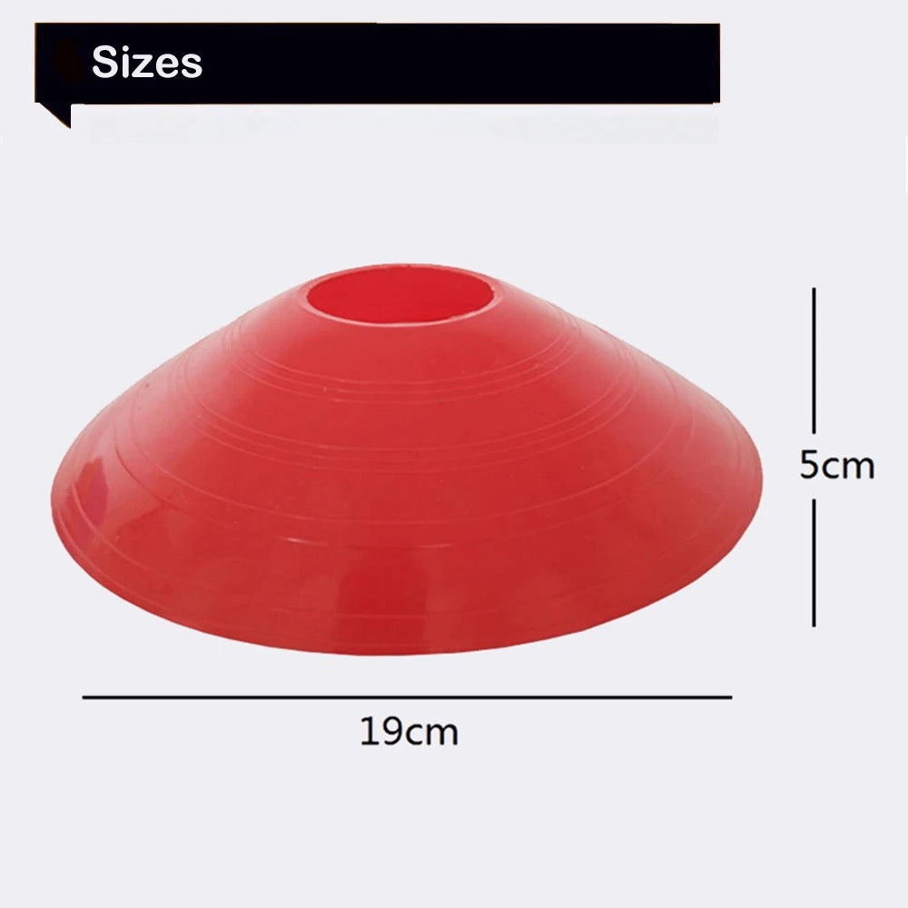 Agility Cones. 25 Pack W/ STAND & Mesh Bag
