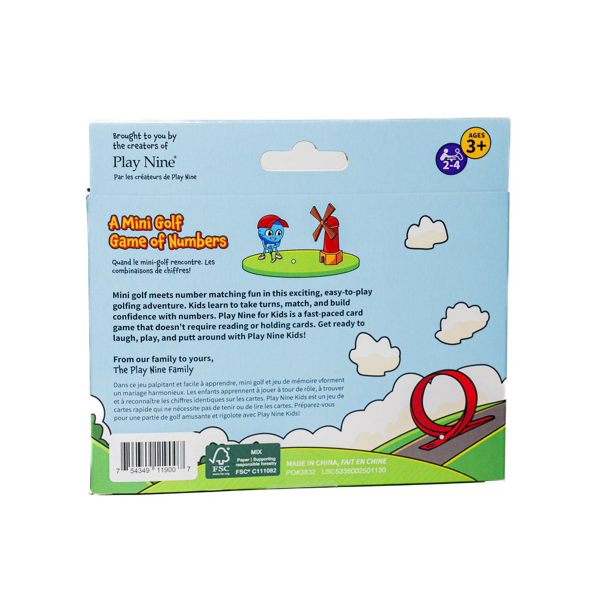 Play Nine KiDS: Mini Golf Card Game
