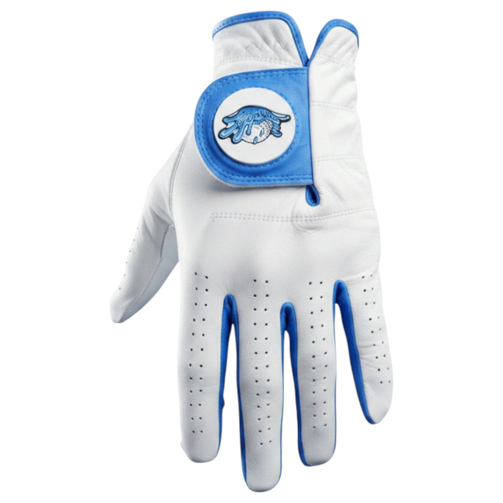 Water Ball Cabretta Leather Golf Glove | Premium Golf Glove with Magnetic Ball Marker | Left & Right Hand | Standard & Cadet Sizes